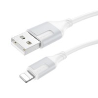  USB kabelis Borofone BX101 USB-A to Lightning 1.0m white 